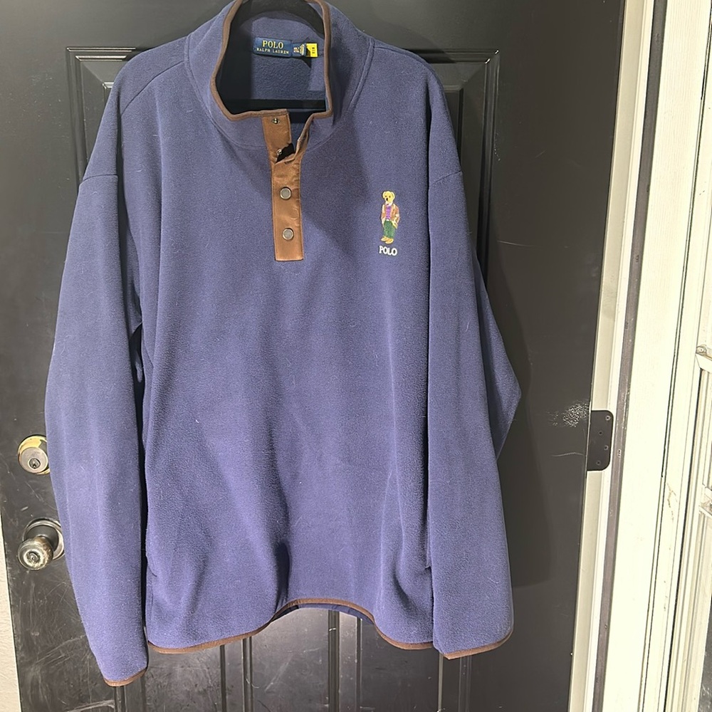 Men’s, Big and Tall quarter button up sweater